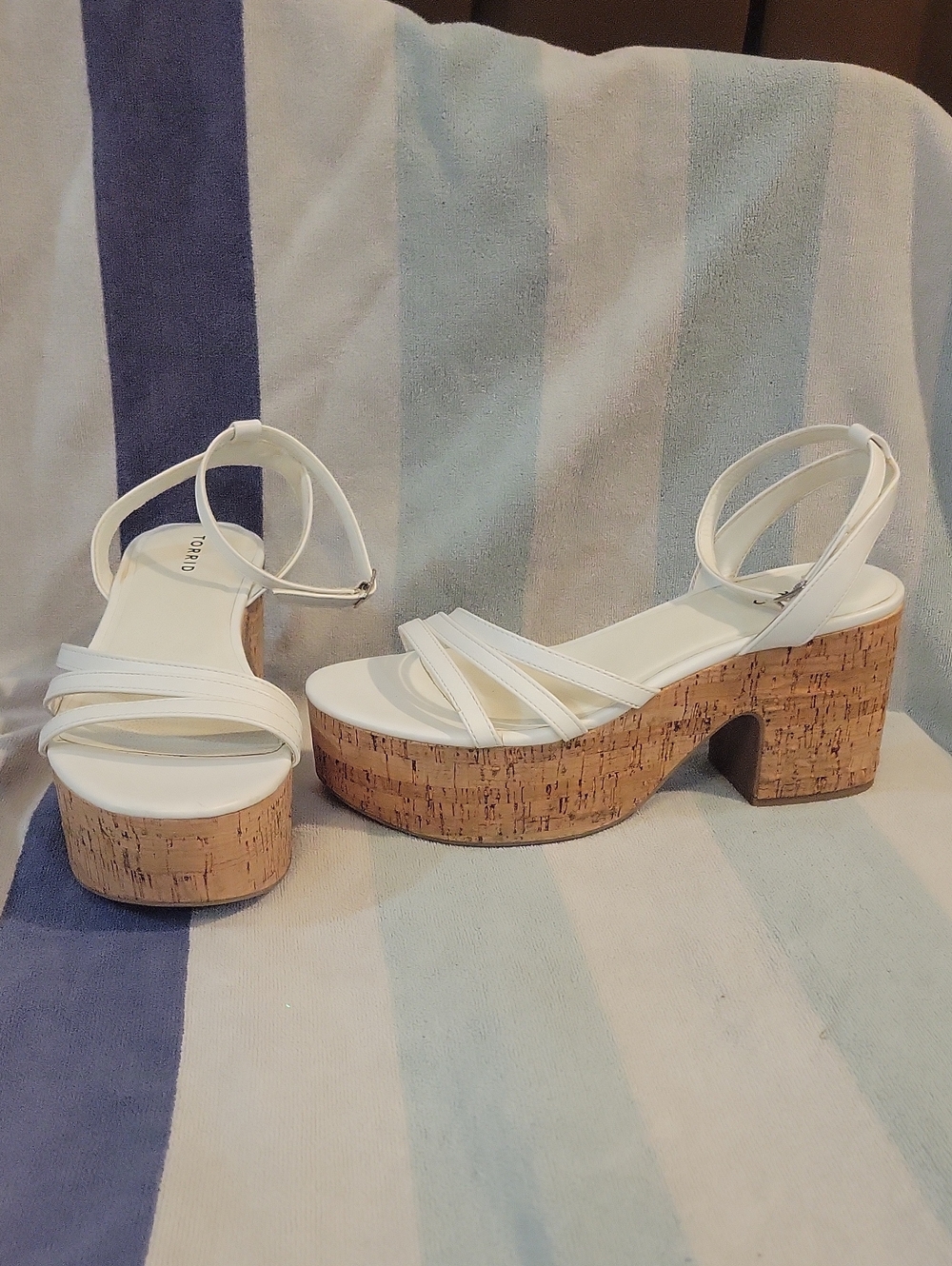 White Platform Heels Torrid 10.5WW